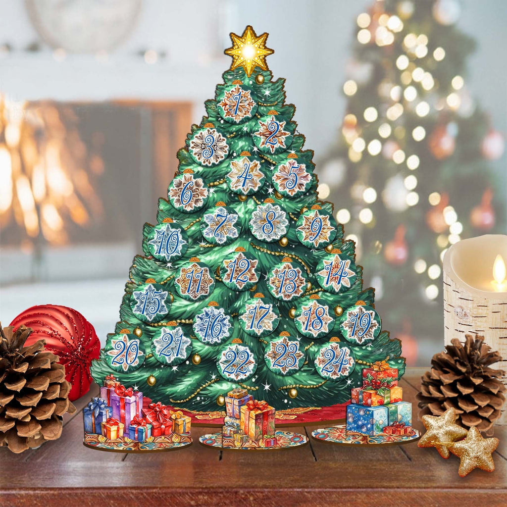 Advent Calendar Christmas Tree Set by G.DeBrekht Christmas Decor - 8091504