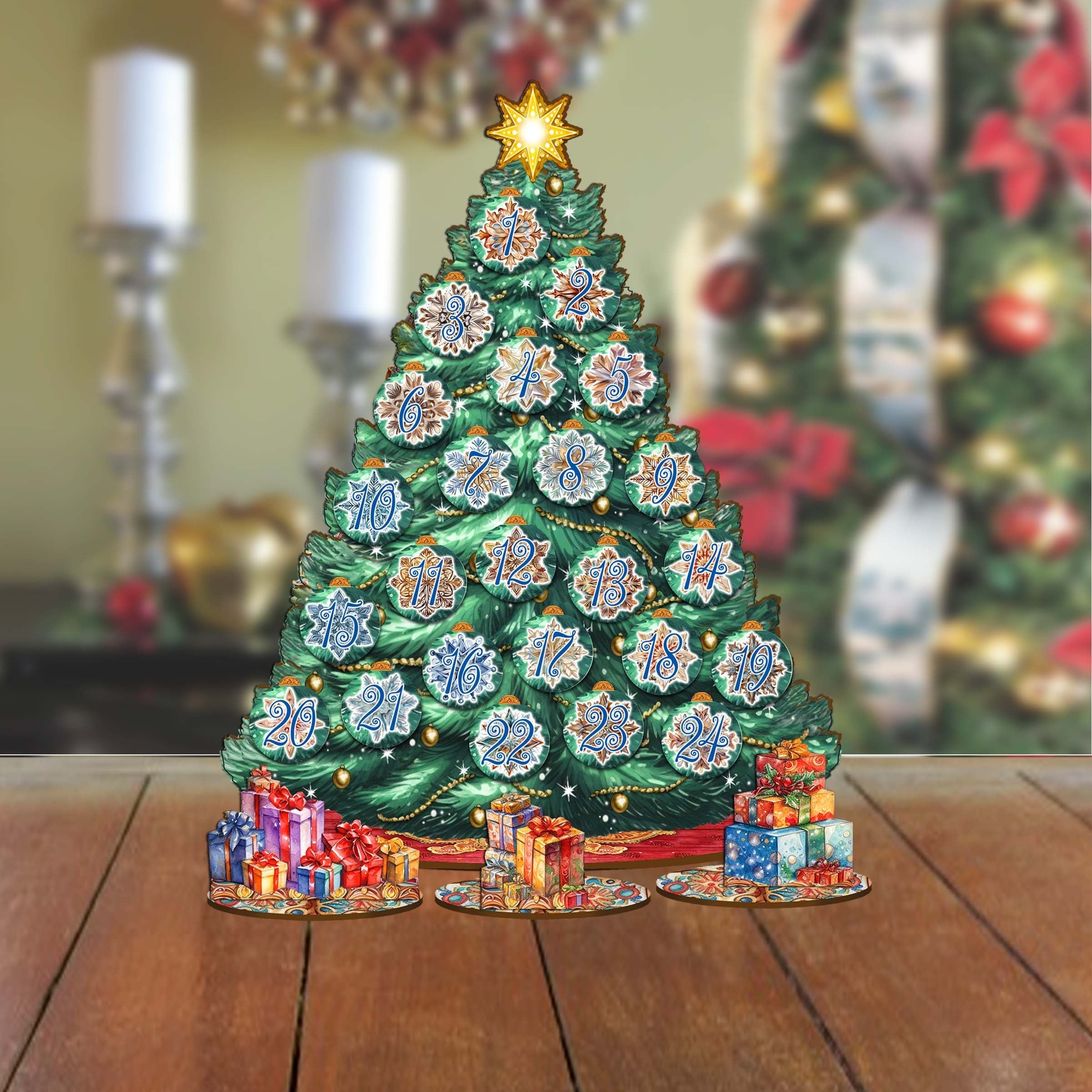 Advent Calendar Christmas Tree Set by G.DeBrekht Christmas Decor - 8091504